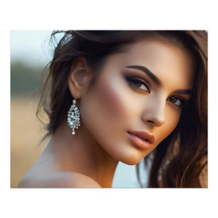 Modeportrait der Frauenkunst Fotodruck