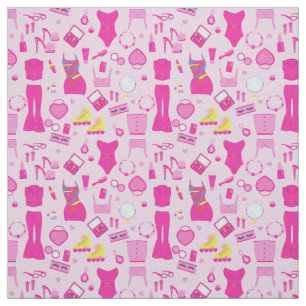 Modepuppenkleidung vintage 1990er rosa stoff