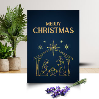 Moder and Minimal Christmas Card Design Karte
