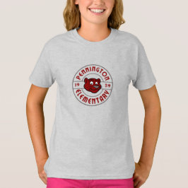 Moderate Art-Deco-Logos in Rot T-Shirt