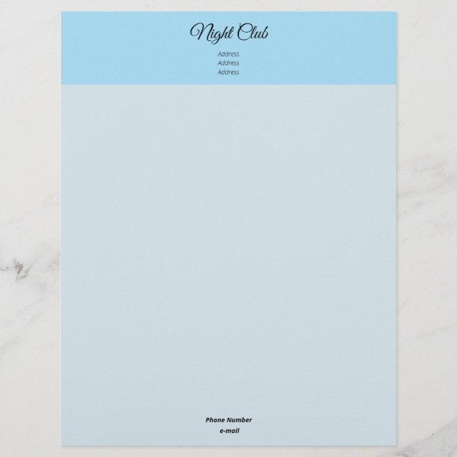 Moderater Cyan Ordinate Color Mix Briefbogen (Vorderseite)
