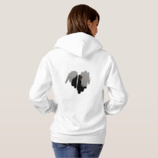 Moderater Graffiti-bespritzter Herzrahmen Hoodie