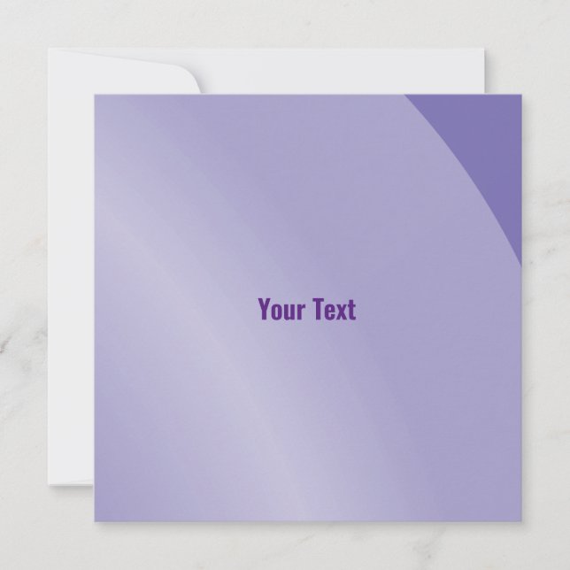 Moderater Lilac-moderner schattierter Qr-Code Karte (Vorderseite)