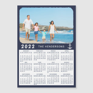Modern 2022 Calendar Magnet Nautical Family Foto