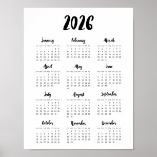 Modern 2023 Calendar Poster