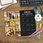 Modern 2023 Kalender 6 Foto Collage Personalisiert Mousepad<br><div class="desc">Erstellen Sie ein Foto-Collage-Mauspad, indem Sie diese leicht hochzuladende Collage-Vorlage für Fotos mit 6 Bildern in verschiedenen Formen und Größen, sowohl horizontal als auch vertikal, verwenden, um eine große Vielfalt von Foto-Themen zu befriedigen. Personalisieren Sie Ihre Texte mit einem Familiennamen, einem individuellen Namen, einem Monogramm oder einem anderen Text, der...</div>