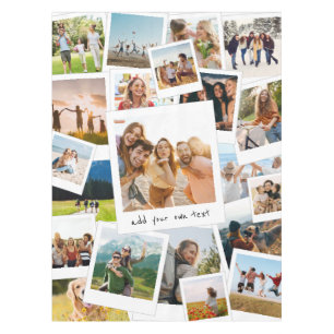 Modern 21 Picture Scrapbook FotoCollage Tischdecke