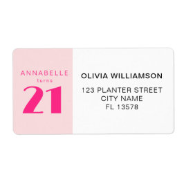 Modern 21. Rosa Geburtstagsparty