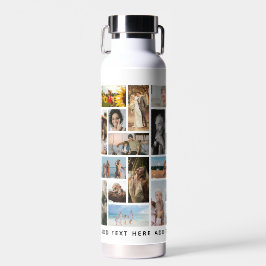 Modern 30 x Photo Collage Grid Personalized Trinkflasche
