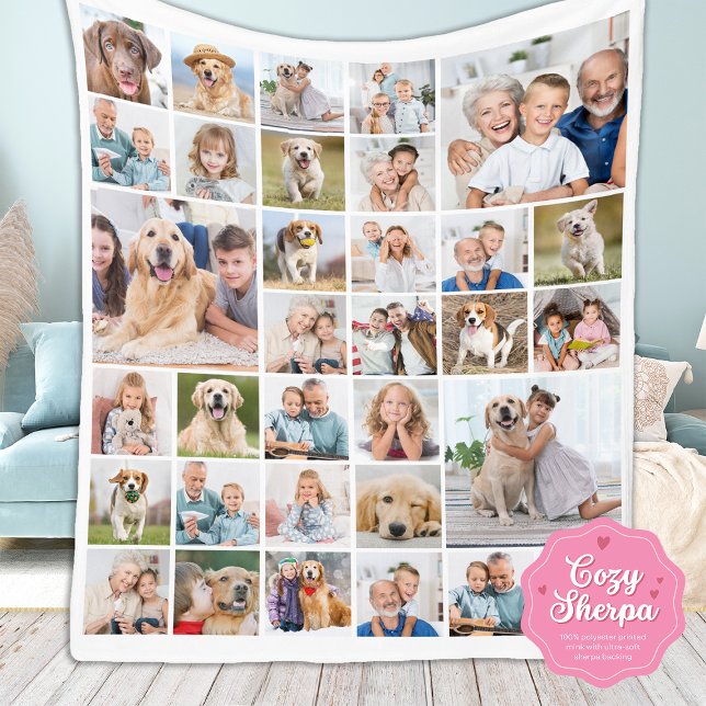 Modern 33 Photo Collage Family Pets Dog Pictures Sherpadecke (Von Creator hochgeladen)