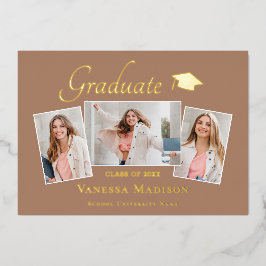 Modern | 3 Ankündigung von Foto Foil Abschluss