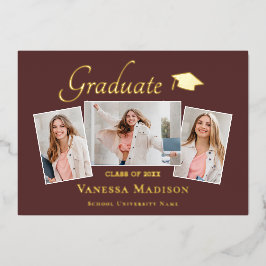 Modern | 3 Ankündigung von Foto Foil Abschluss