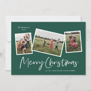 Modern 3 Foto Collage Frohe Weihnachten
