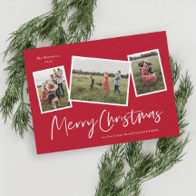 Modern 3 Foto Collage Frohe Weihnachten