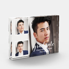 Modern 3 Photo Graduation Photo Block