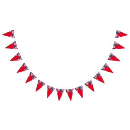 Modern 4th july Patriotic American USA Flag Wimpelkette