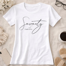 Modern 70 and Fabulous 70th Birthday Party  T-Shirt