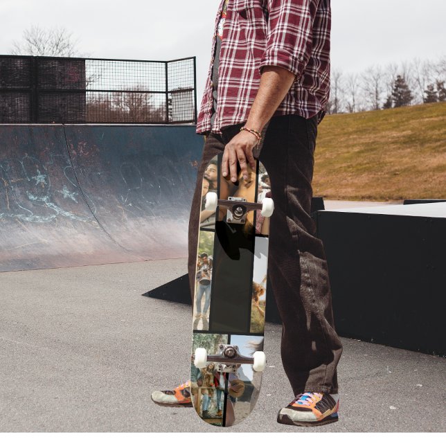 Modern 7 Photo Collage Custom  Skateboard (Von Creator hochgeladen)