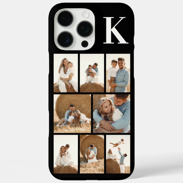Modern 8 Foto Schwarz Case-Mate iPhone Hülle (Rückseite)