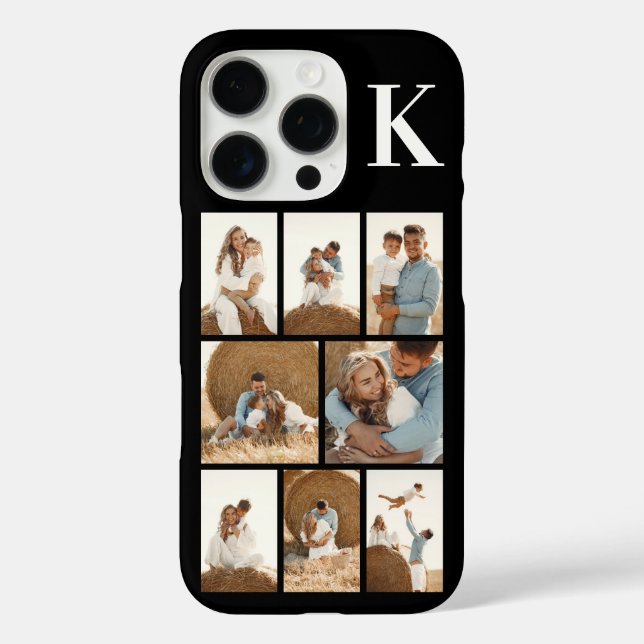 Modern 8 Foto Schwarz Case-Mate iPhone Hülle (Rückseite)