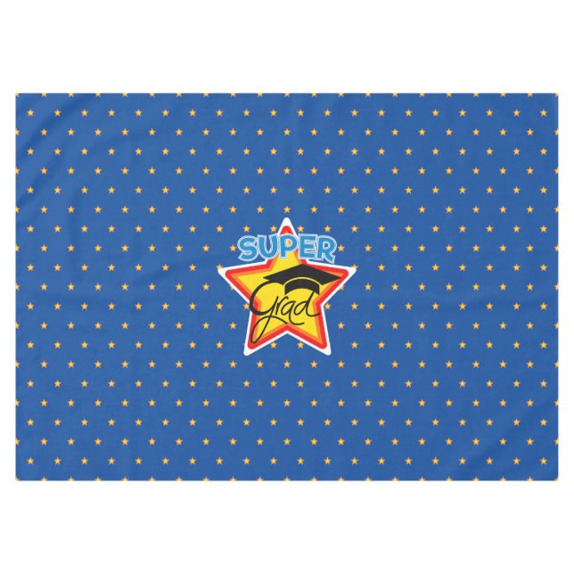 Modern Abschluss Super Grad Logo Tischdecke (Vorderseite (Horizontal))