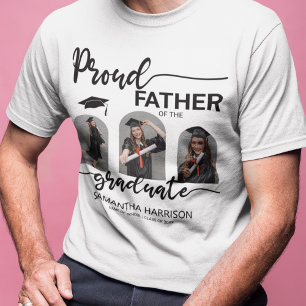 Modern Absolvent 3 gebogene Foto-Collage T-Shirt