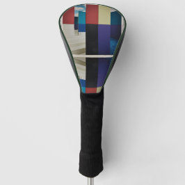 Modern Abstract Architectural Color-Block Golf Headcover