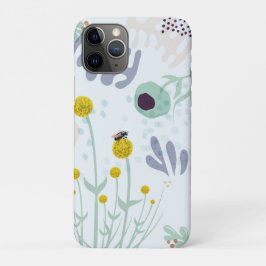 Modern Abstract Botanical Yellow Billy Button Case-Mate iPhone Hülle