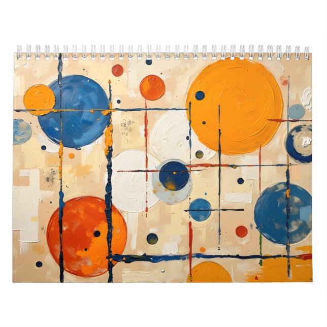 Modern Abstract Business Calendar – Orange Kalender (Titelbild)