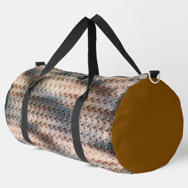 Modern abstract digital pattern design 1240 duffle bag (Linke Ecke)