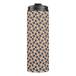 Modern abstract digital pattern design 1245 thermosbecher