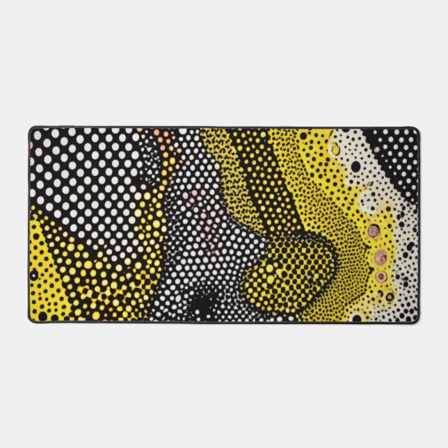 Modern Abstract Dot Pattern  Schreibtischunterlage (Vorderseite)