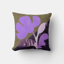Modern Abstract Floral Accent Pillow Kissen