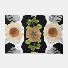 Modern abstract floral art fußmatte