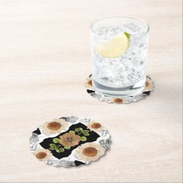 Modern abstract floral art untersetzer