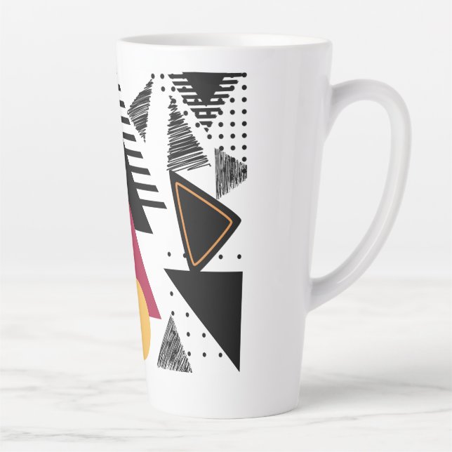 Modern Abstract geometric art Milchtasse (Rechts)