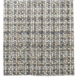 Modern abstract geometric digital pattern 1259 duschvorhang