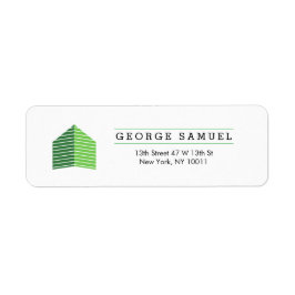 Modern Abstract Home Logo Realtor Green and White