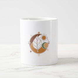 Modern Abstract Line Art Coffee Cup Jumbo-Tasse