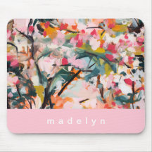 Modern Abstract Painted Botanical Tree