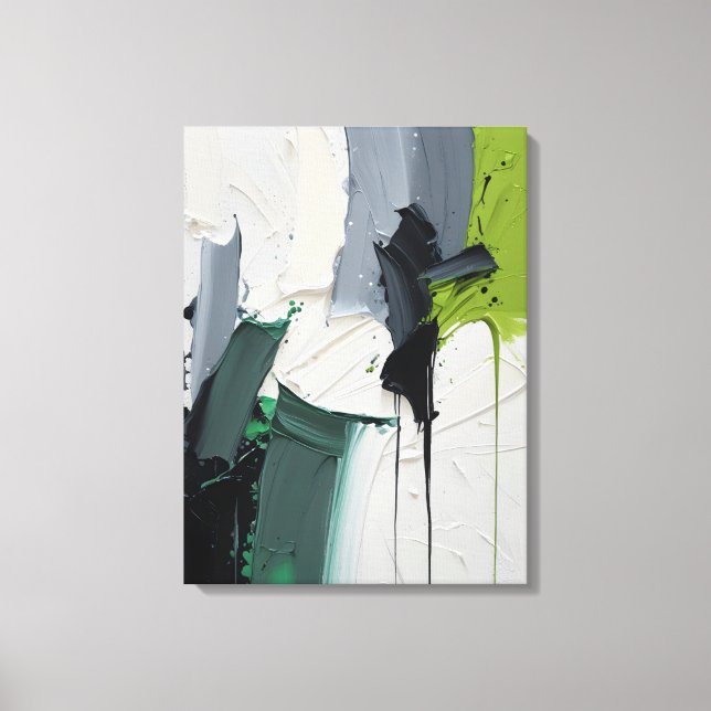 Modern Abstract Painting Canvas Print Leinwanddruck (Vorderseite)