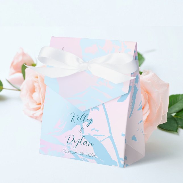 Modern Abstract Pastel Wedding Geschenkschachtel (Von Creator hochgeladen)