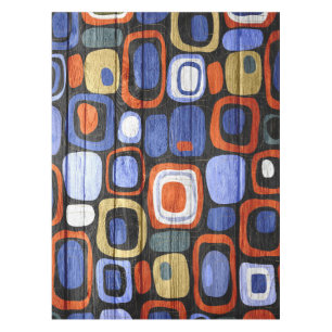 Modern Abstract Pastel Wood Look Tischdecke