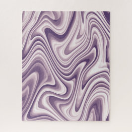 Modern Abstract Purple Liquid Marble Puzzle