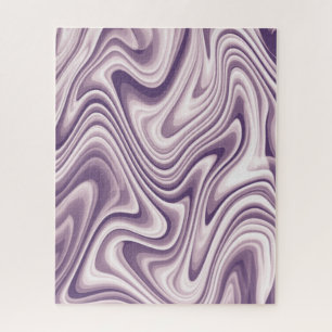 Modern Abstract Purple Liquid Marble Puzzle