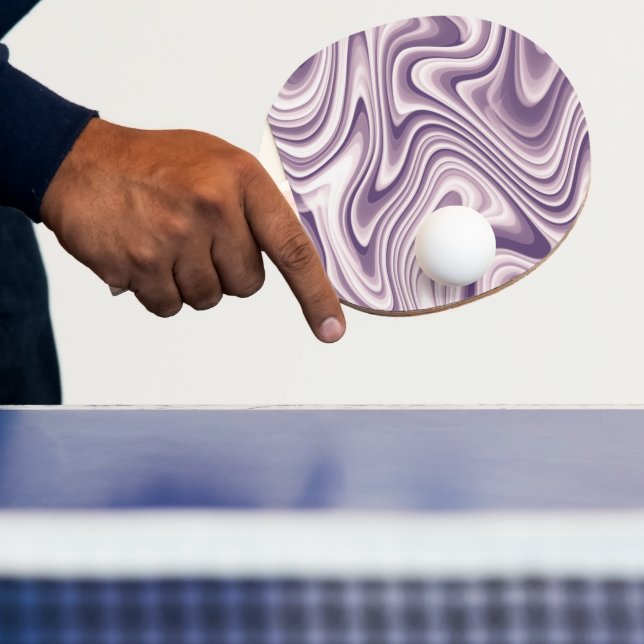 Modern Abstract Purple Liquid Marble Tischtennis Schläger (InSitu)