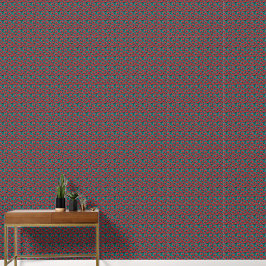 Modern Abstract Red Poppy Floral Pattern Tapete