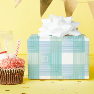 Modern Abstrakt Geometric Wrapping Paper - Green Geschenkpapier