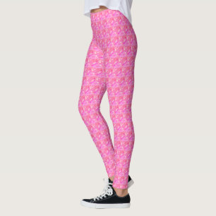 MODERN abstrakt gezeichnet in hellrosa - Leggings