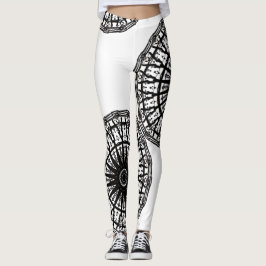 MODERN abstrakt gezeichnet schwarz-weiß- Leggings